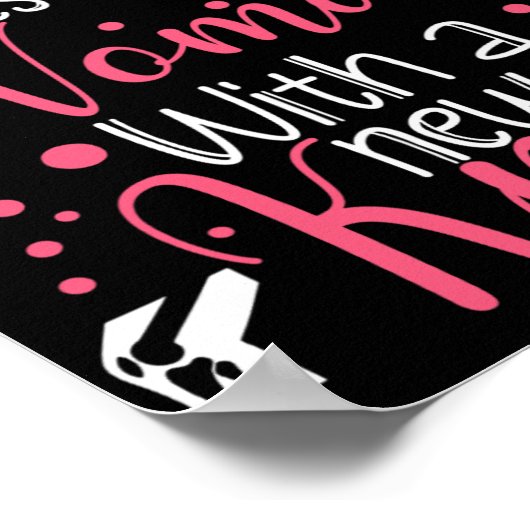 Never Underestimate A Women New Knee Broken Knee S Poster (Hoek)