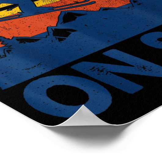 Never Underestimate An Old Man On Skis Funny Winte Poster (Hoek)