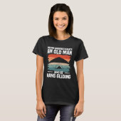Never Underestimate An Old Man Who Go Hang Gliding T-shirt (Voorkant volledig)