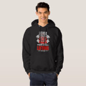 Never Underestimate Gramps Gym Workout Fitness Wei Hoodie (Voorkant volledig)