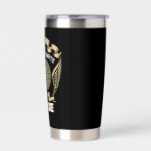 NEVER_UNDERESTIMATE_POWER_OF_A_REESE GEÏSOLEERDE DRINKBEKER (Links)