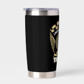 NEVER_UNDERESTIMATE_POWER_OF_A_THOMA GEÏSOLEERDE DRINKBEKER (Rechts)