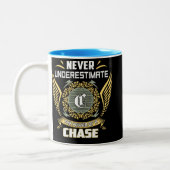 Never Underestimate The Power Of A Chase Tweekleurige Koffiemok (Links)