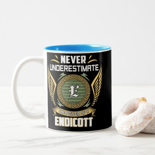 Never Underestimate The Power Of A Endicott Tweekleurige Koffiemok (Met donut)