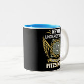 Never Underestimate The Power Of A Fitzsimons Tweekleurige Koffiemok (Voorkant rechts)