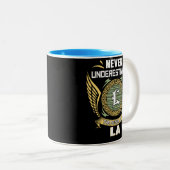 Never Underestimate The Power Of A La Tweekleurige Koffiemok (Voorkant rechts)