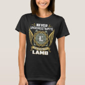 Never Underestimate The Power Of A Lamb T-shirt (Voorkant)