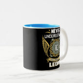 Never Underestimate The Power Of A Leone Tweekleurige Koffiemok (Voorkant rechts)