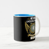 Never Underestimate The Power Of A Rini Tweekleurige Koffiemok (Voorkant rechts)