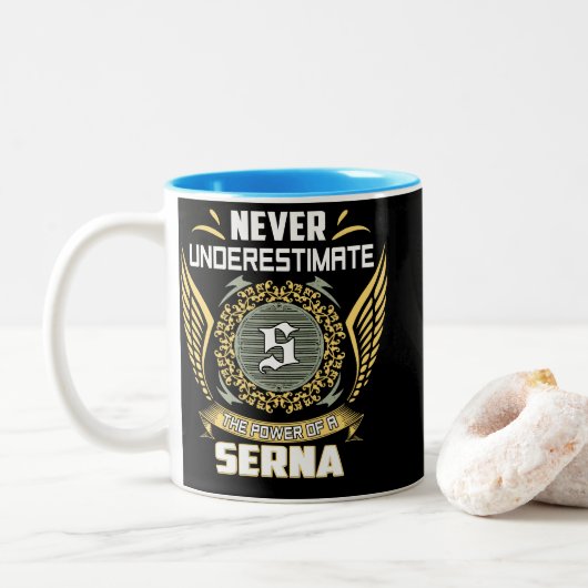 Never Underestimate The Power Of A Serna Tweekleurige Koffiemok (Met donut)
