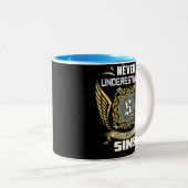 Never Underestimate The Power Of A Sims Tweekleurige Koffiemok (Voorkant rechts)