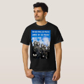 Never was so much owed poster t-shirt (Voorkant volledig)