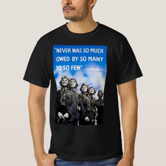 Never was so much owed poster t-shirt (Voorkant)
