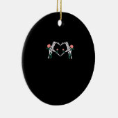 Never Wilts - Skelet Handen Rozen Keramisch Ornament (Rechts)
