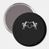 Never Wilts - Skelet Handen Rozen Magneet (Voorkant / Achterkant)