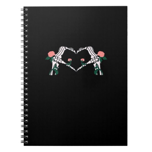 Never Wilts - Skelet Handen Rozen Notitieboek (Voorkant)