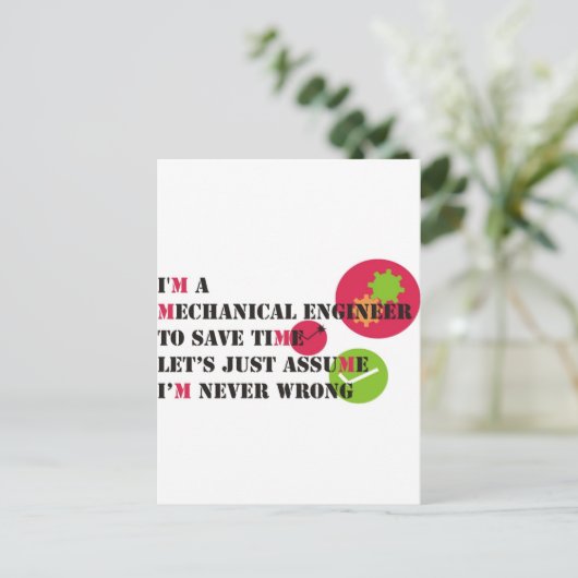 never wrong briefkaart (Staand voorkant)