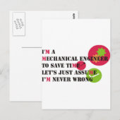 never wrong briefkaart (Voorkant / Achterkant)