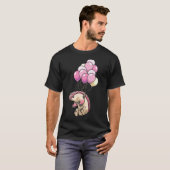 Neverake Camping Advice From Me Funny Flamingo vin T-shirt (Voorkant volledig)
