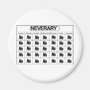 Neverary Calendar Magneet