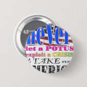 neVerBRAND.com potus EXPOLIT america Ronde Button 5,7 Cm (Voorkant /achterkant)