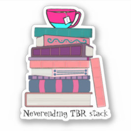 Neverending TBR-stack Sticker