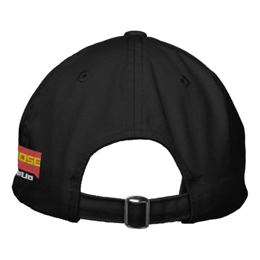 Nevergiveup (logo) geborduurde pet (Achterkant)