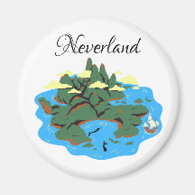 Neverland Island met zeemeerminnen en piratenschip