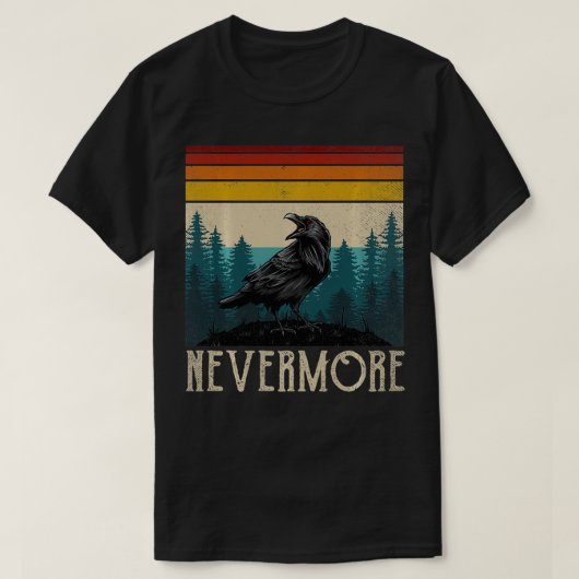Nevermore Apparel Edgar Allan Poe the Rave T-shirt (Design voorkant)