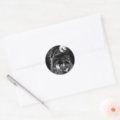 Nevermore Begraafplaats Ronde Sticker (Envelop)