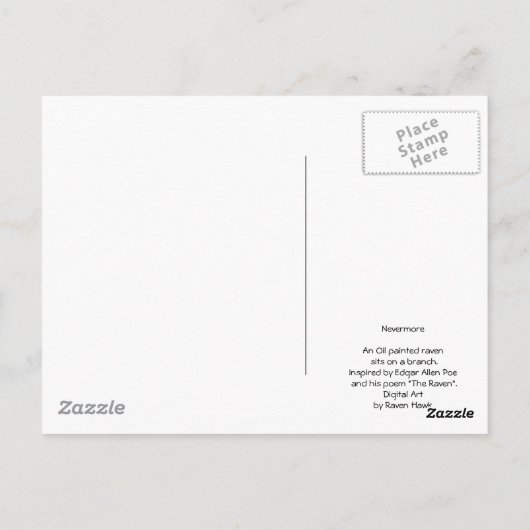 Nevermore Briefkaart (Achterkant)