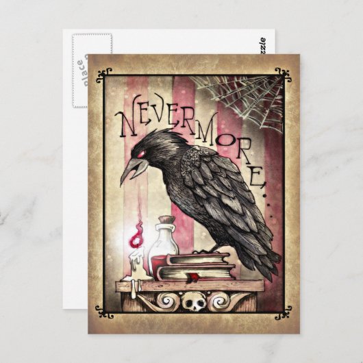 Nevermore Briefkaart (Voorkant / Achterkant)