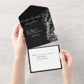 Nevermore Cemetery All In One Uitnodiging (Afscheurbaar)