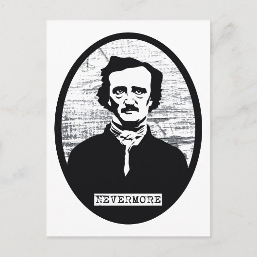 Nevermore Edgar Allan Poe Briefkaart (Voorkant)