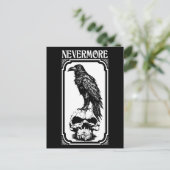 Nevermore | Edgar Allan Poe - Raven Briefkaart (Staand voorkant)
