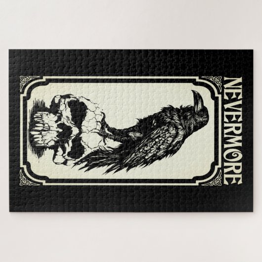 Nevermore | Edgar Allan Poe - Raven Legpuzzel (Horizontaal)