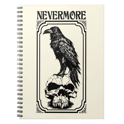 Nevermore | Edgar Allan Poe - Raven Notitieboek (Voorkant)