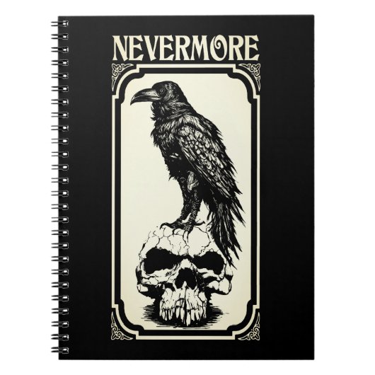 Nevermore | Edgar Allan Poe - Raven Notitieboek (Voorkant)