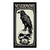 Nevermore | Edgar Allan Poe - Raven Perfect Poster (Voorkant)