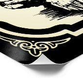 Nevermore | Edgar Allan Poe - Raven Perfect Poster (Hoek)