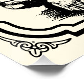 Nevermore | Edgar Allan Poe - Raven Perfect Poster (Hoek)