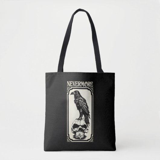 Nevermore | Edgar Allan Poe - Raven Tote Bag (Voorkant)