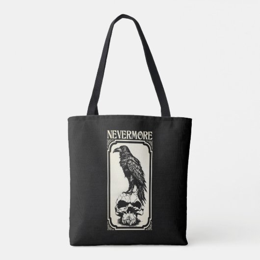 Nevermore | Edgar Allan Poe - Raven Tote Bag (Achterkant)