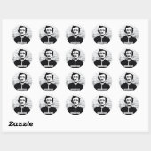 Nevermore Edgar Allan Poe Ronde Sticker (Vel)