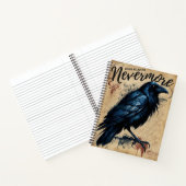 NEVERMORE Edgar Allen Poe Crow Notitieboek (Binnen)