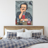 NEVERMORE POE CANVAS AFDRUK (Insitu (Slaapkamer))