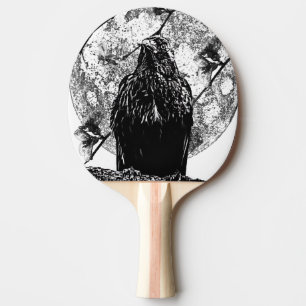 Nevermore Raven and the moon Tafeltennisbatje