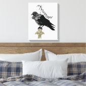 Nevermore Raven Canvas Afdruk (Insitu (Slaapkamer))