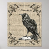 Nevermore, Raven, Edgar Allan Poe poster (Voorkant)
