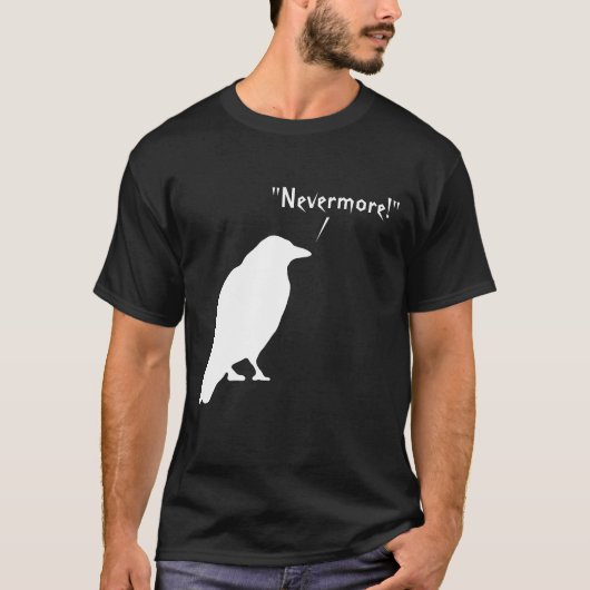 Nevermore Raven - Edgar Allen Poe Shirt (Voorkant)